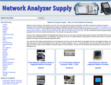 Tablet Screenshot of networkanalyzersupply.com